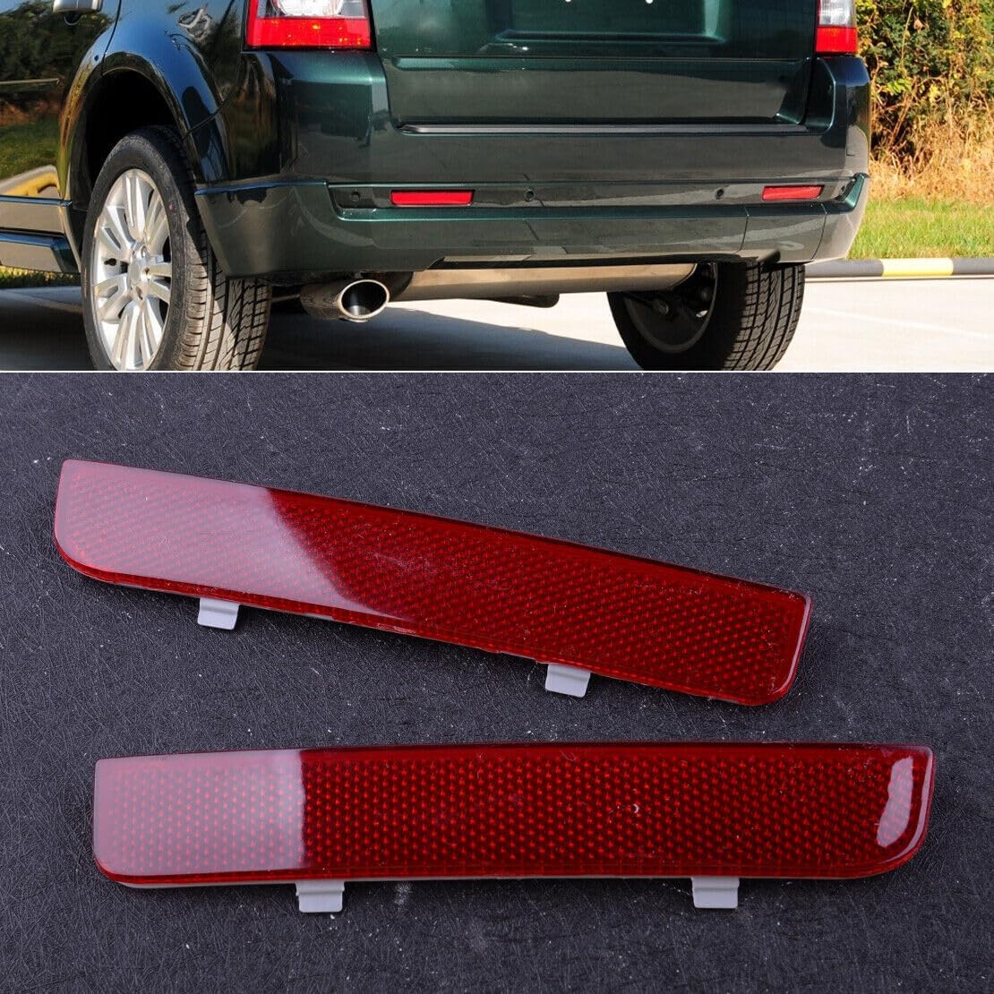 ya 4 8.24 baidi Fits for Land Rover lander LR2 1 pair rear side bumper red reflector LR006348