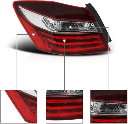 ya 2 8.15 2016 for Honda Accord sedan taillights 4 door drive left side with bulb