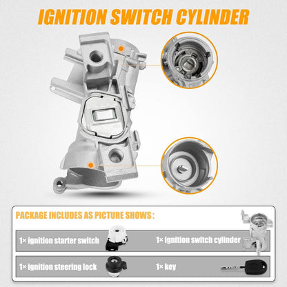 ya 9 10.24 Ignition Switch with Lock Cylinder Key for 2006-2011 for VW for Golf for Jetta Rabbit for Audi