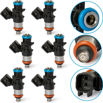 ya 4 8.8 6 Piece Set for Chrysler for Dodge for Ram for Jeep 3.6L 5184085AC Fuel Injector 0280158233