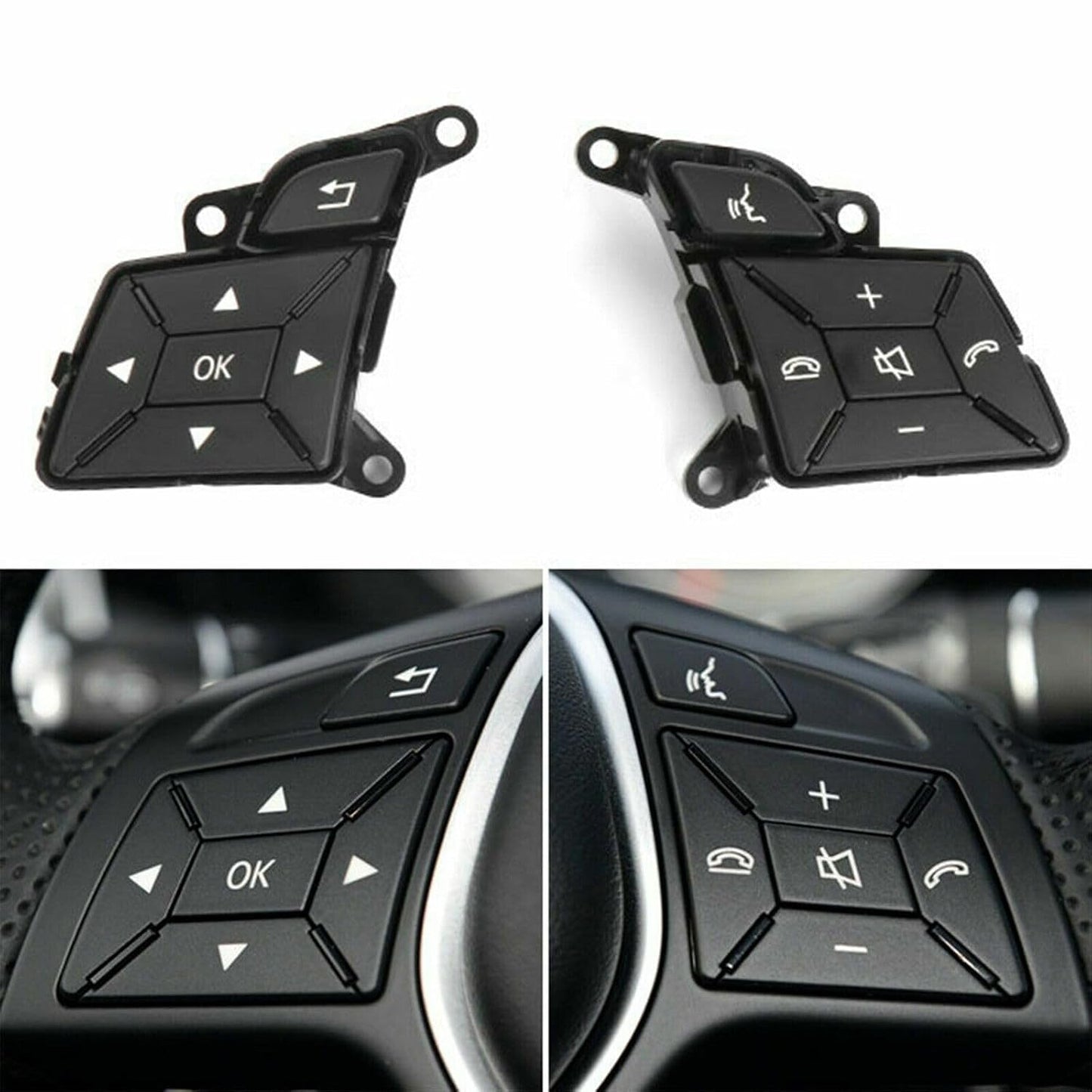 ya 6 8.24 baidi Set Steering Wheel Control Menu Switch Button fit for Benz W204 X204 W212