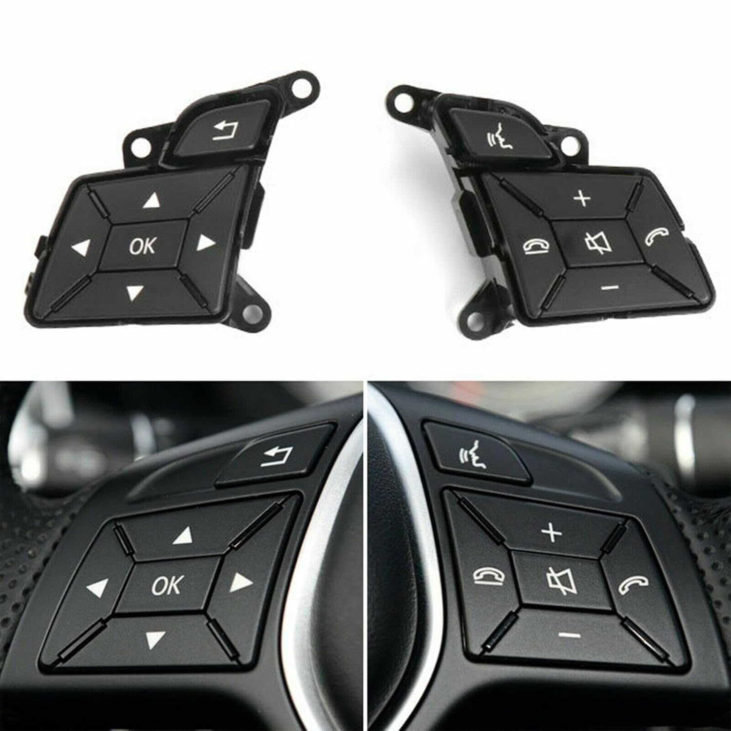 ya 6 8.24 baidi Set Steering Wheel Control Menu Switch Button fit for Benz W204 X204 W212