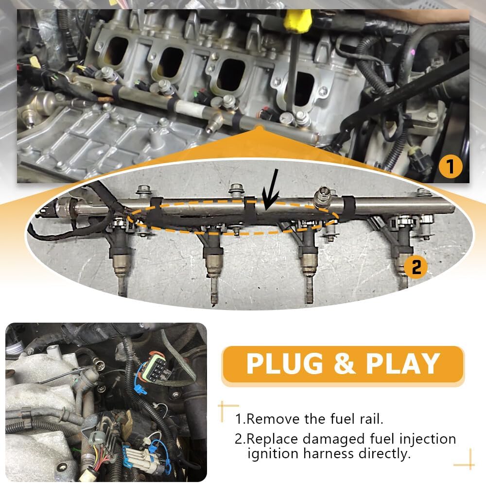 ya 10 9.16 baidi 28329581 Fuel Injection Ignition Harness for Left Hand Fuel Rail 5.3L 6.2L V8