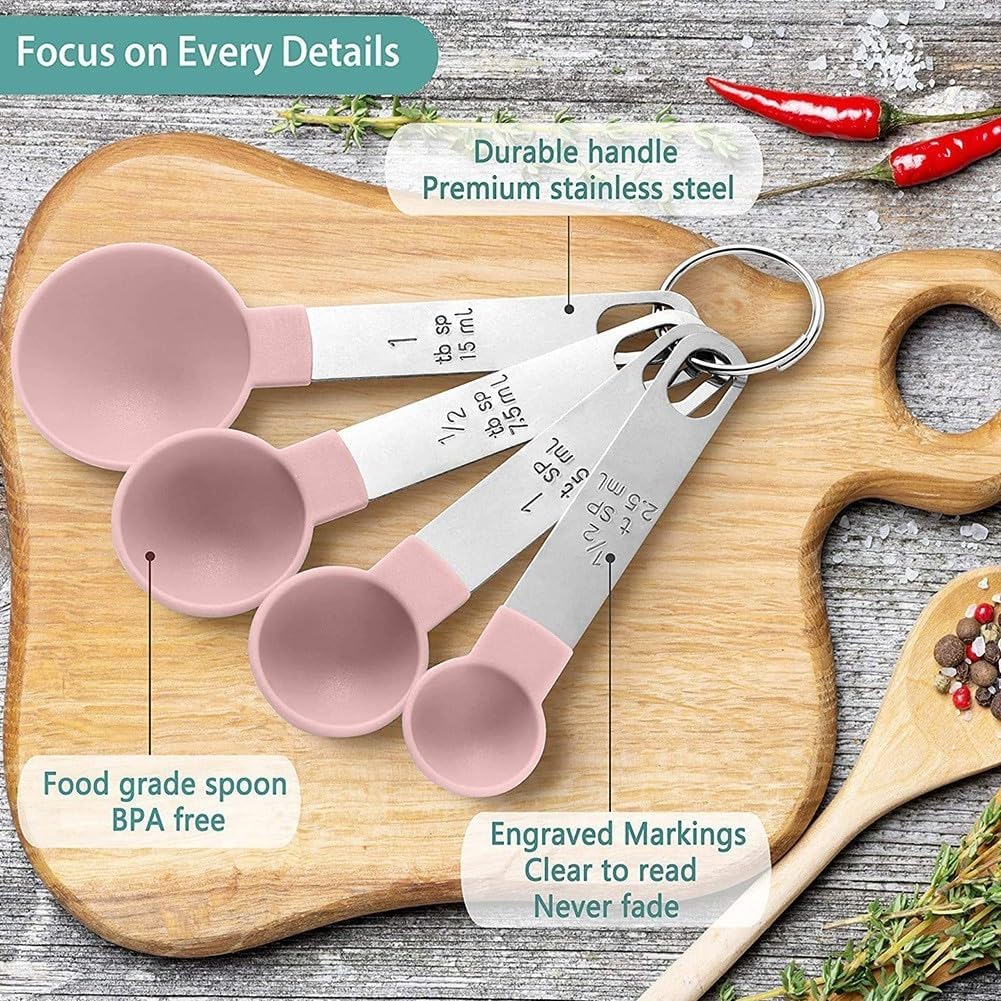 ya 14 9.20 baidi Kitchen Tools Measuring C 4 Measuring C 4 Measuring Spoons 1/2 Tsp-1