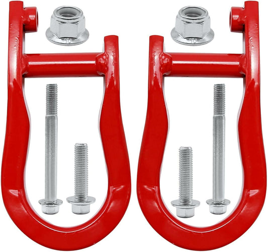 ya 4 8.8.2 1 Pair of red Tow Hooks 84192871 for 2007-2019 for Chevrolet for Silverado for GMC for Sierra 1500
