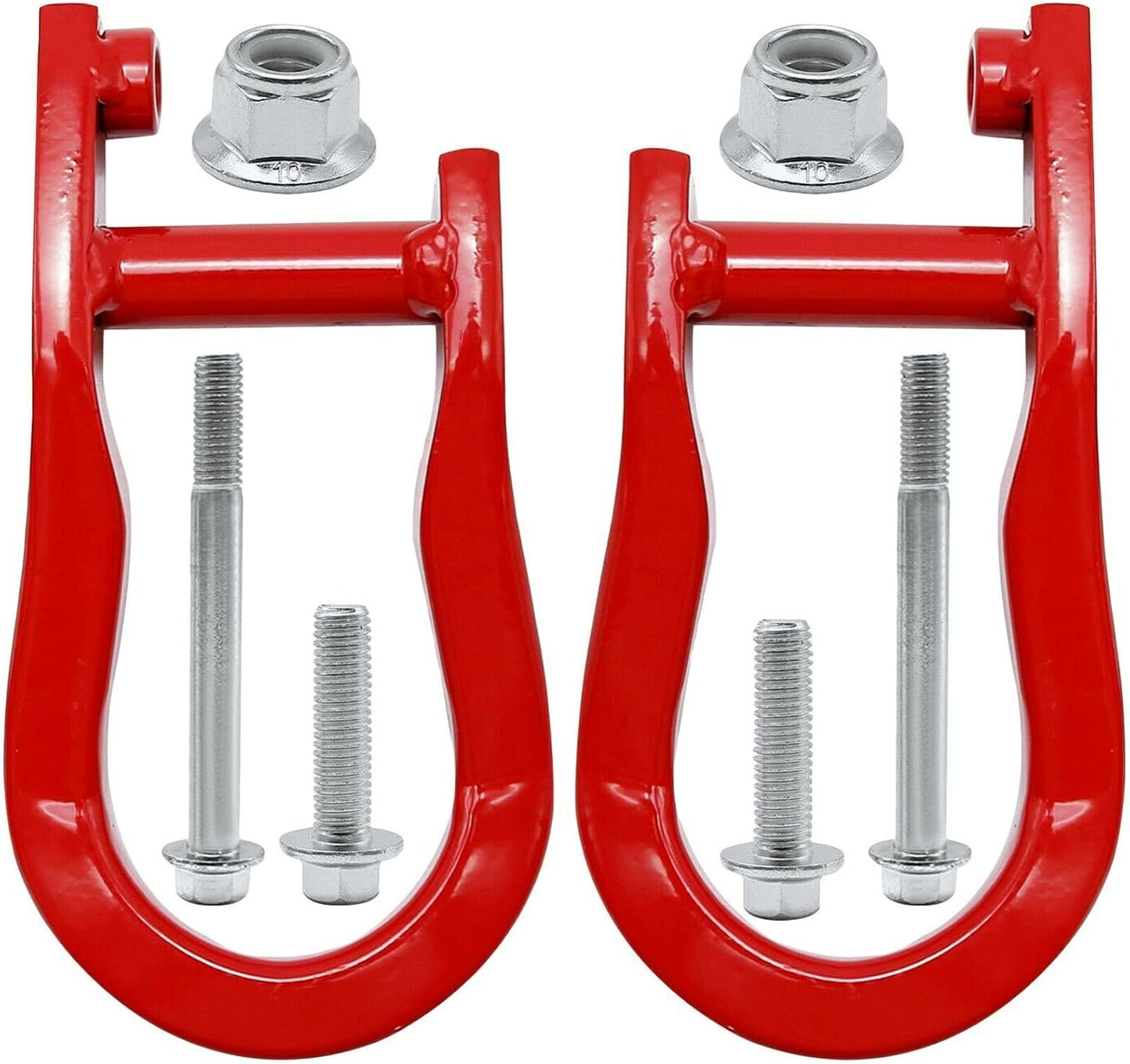 ya 5 8.24 baidi 1 Pair of red Tow Hooks 84192871 for 2007-2019 for Chevrolet for Silverado for GMC for Sierra 1500