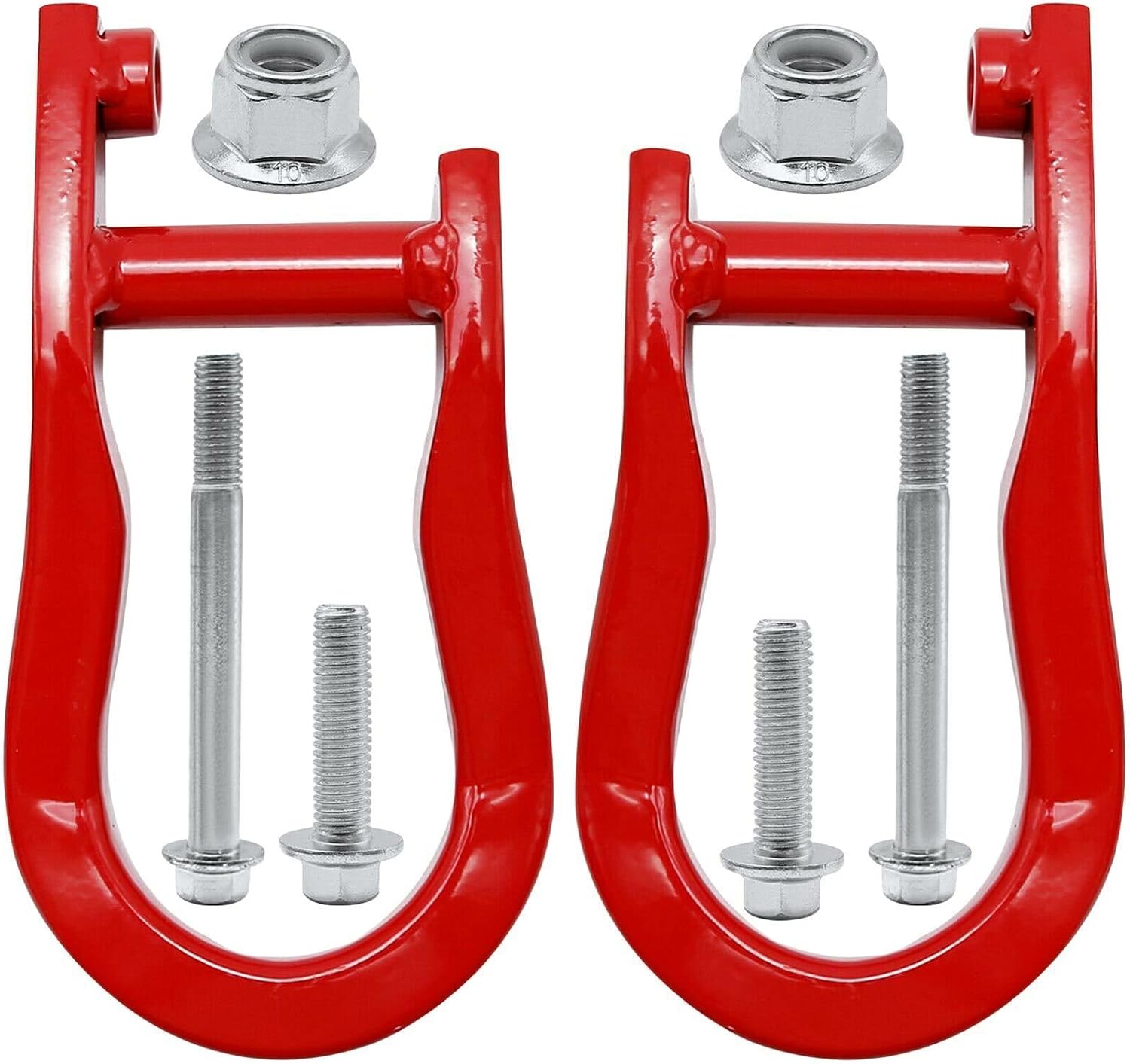 ya 5 8.24 baidi 1 Pair of red Tow Hooks 84192871 for 2007-2019 for Chevrolet for Silverado for GMC for Sierra 1500