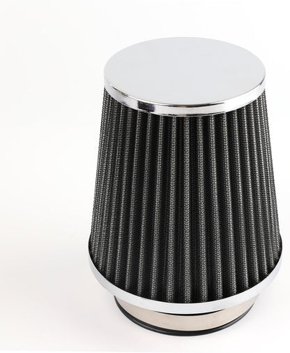 ya 23 10.7 baidi Silver 3 Universal Car Cold Air Intake Cone Pod Filter Tapered High Perfor for MAN ce