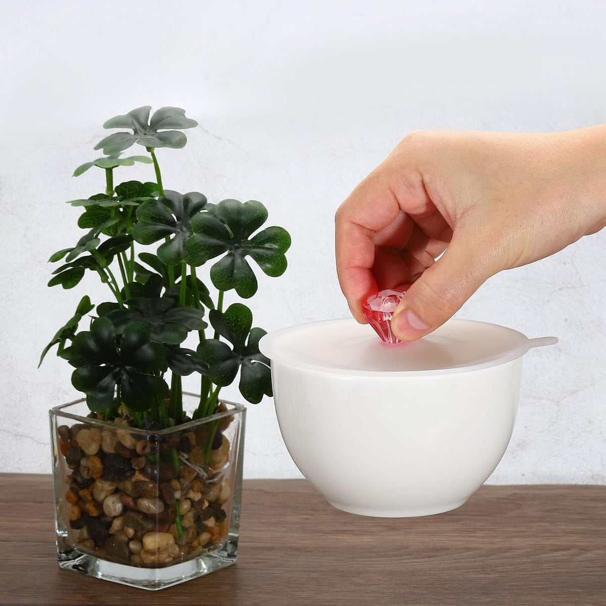 ya 14 9.20 baidi Silicone Cup Lids for Drinks, 4Pcs 4.3 Cover Diamond Shape Handle Light n-1