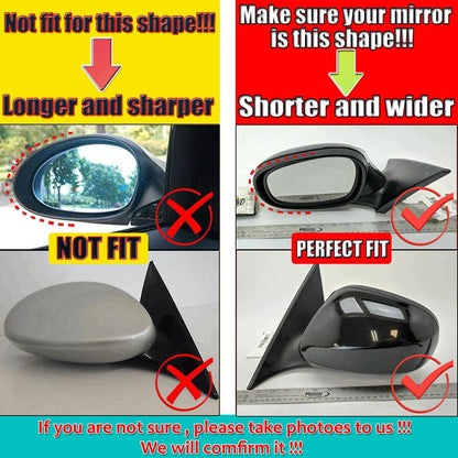 ya 4 8.14 Carbon Fiber Color Mirror Cover Caps for BMW E90 E91 E92 E93 2007-13 Left Right