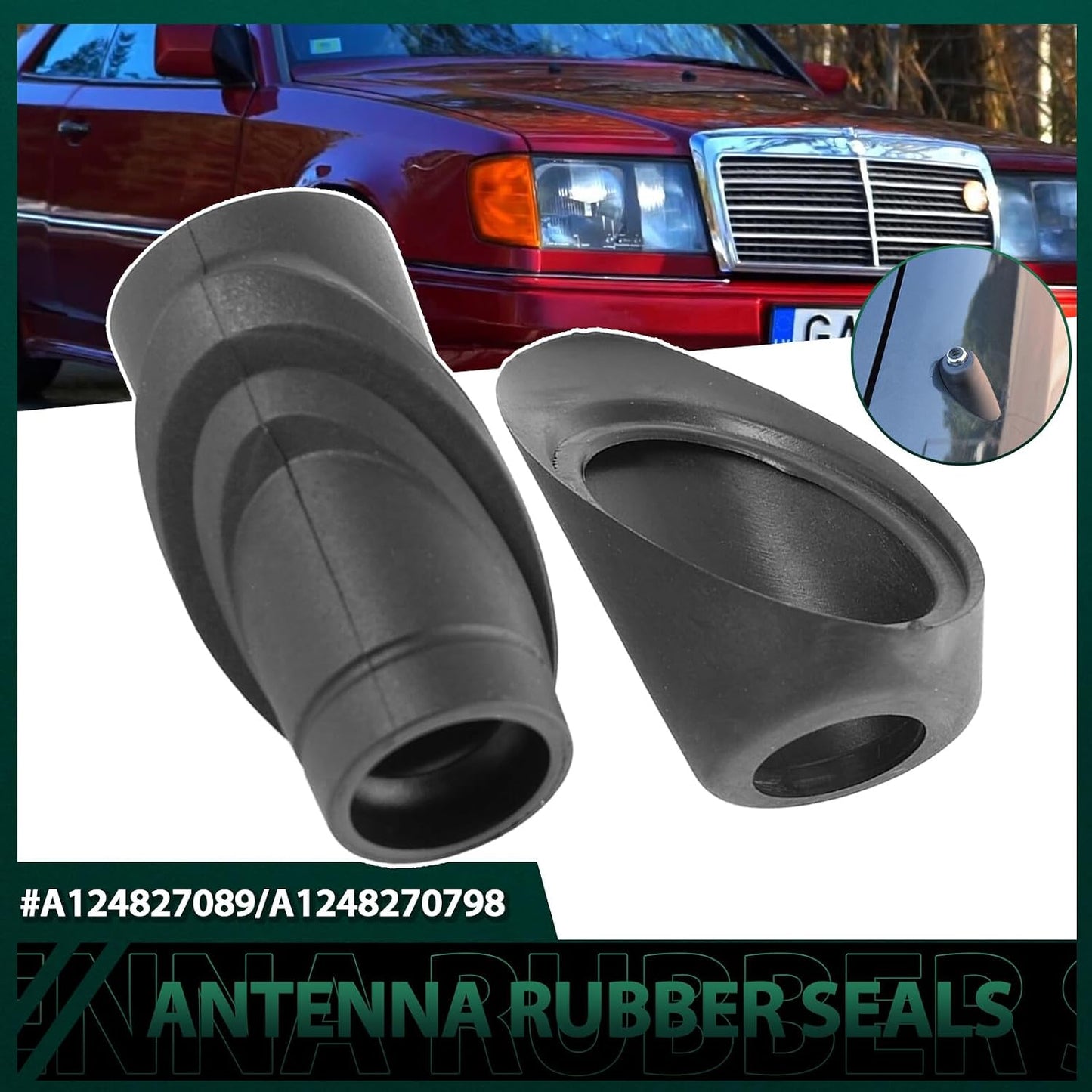 ya 6 8.24 baidi for Mercedes E-Klasse W124 A124 C124 Antenna Foot Rubber Seal Aerial A1248270898