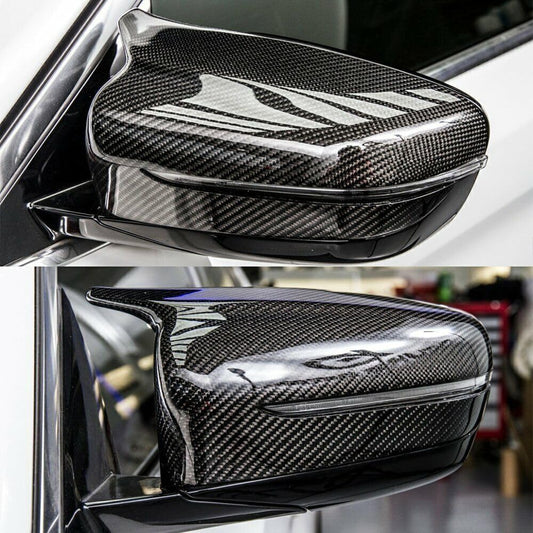 ya 11 9.14 baidiREAL CARBON FIBER SIDE MIRROR COVER CAPS FOR 17-22 for BMW G30 G20 G11 G12 M STYLE