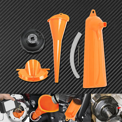 ya 11 9.14 zhengce Crankcase Fill Primary Case Drip- Oil Funnel Filter Cap Wrench Fit For FLH