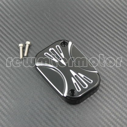 ya 6 8.24 baidi Left CNC Brake Master Front Cylinder Cover Cap Fit for Harley Touring CVO VRSCD