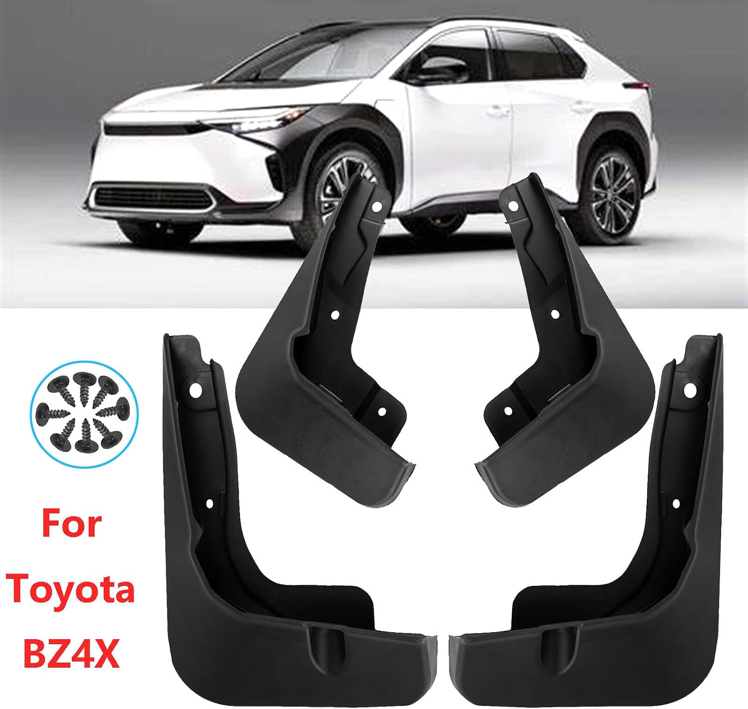 ya 4 8.10 4X for Toyota BZ4X Splash Guards Mudguards Mudflaps Mud Guards Fender 2022-2024