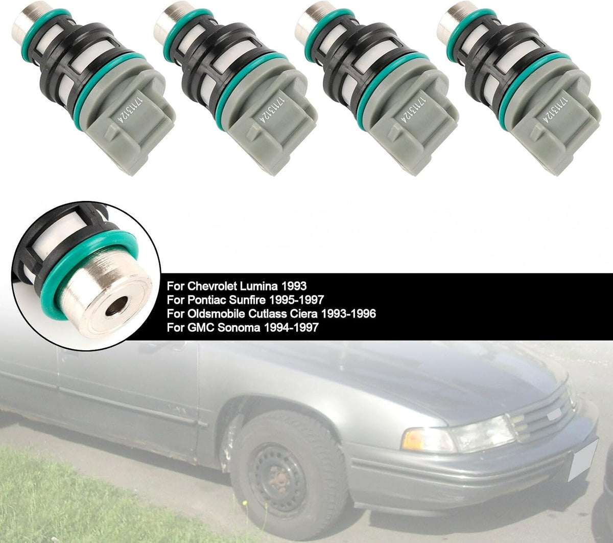 ya 14 9.20 zhengce 4PCS Fuel Injectors 17113124 for Chevy for Buick for Pontiac 2.2L 17113197-1