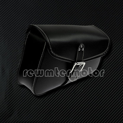 ya 11 9.14 baidiBlack Right Side Saddlebag Saddle Bag Fit For Sportster XL883 XL1200 PU Leather