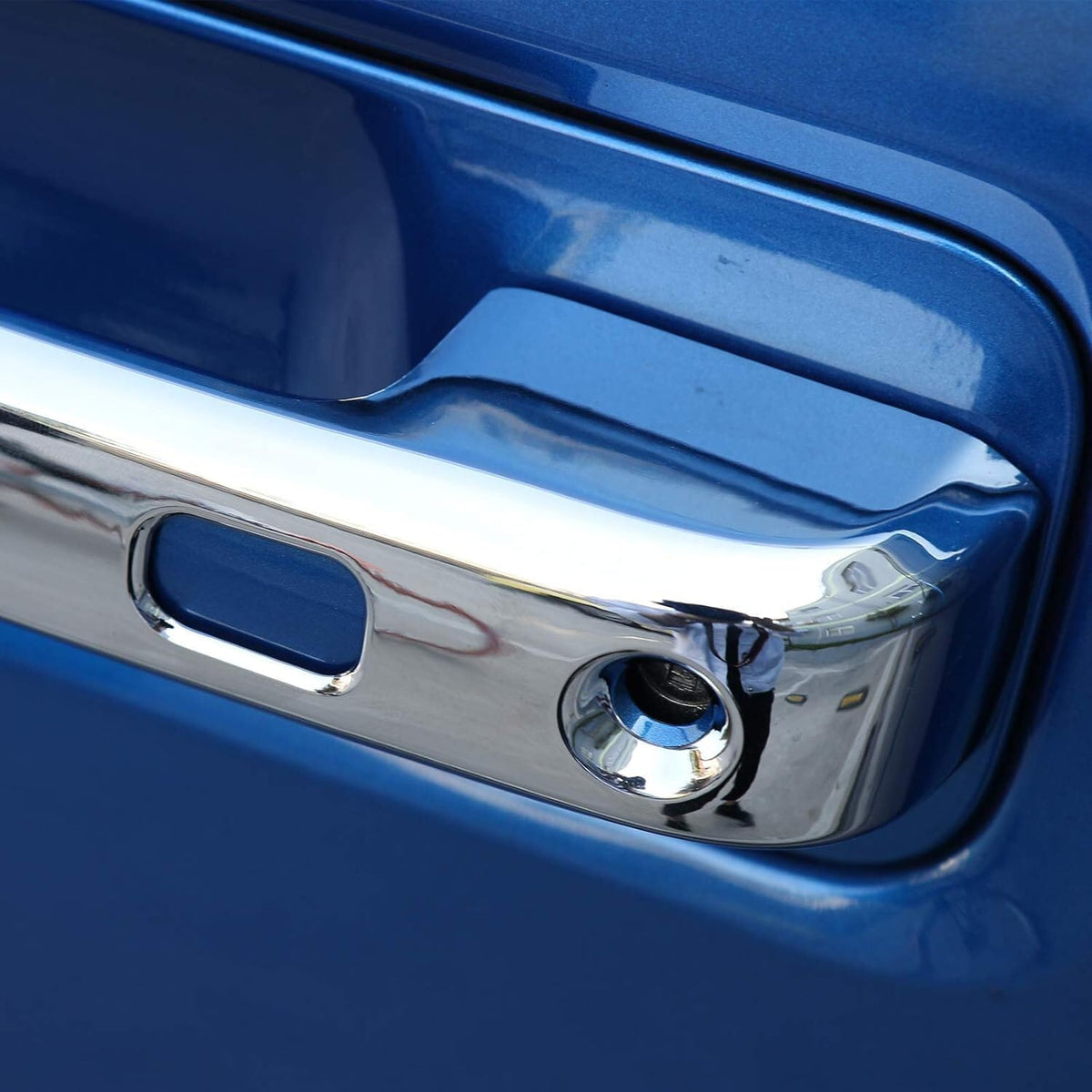 ya 10 9.16 baidi for 2015-2020 for Ford F150 Chrome 4PC Door Handle Cover Cap W/O for Smart Keyhole 4pcs