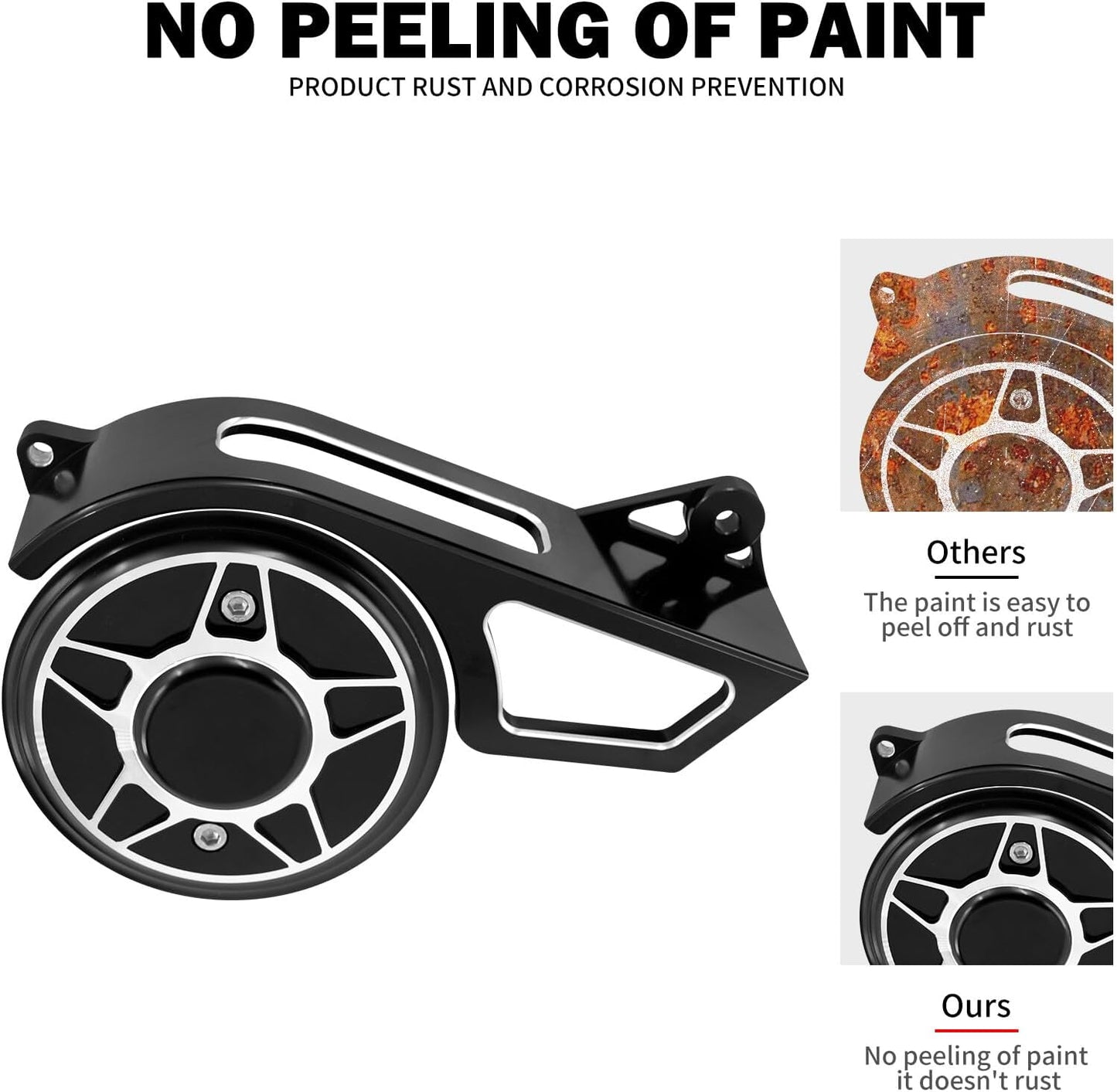 ya 5 8.24 baidi Black Side Sprocket Pulley Engine Cover for Harley Sportster S RH1250S 2021-2023