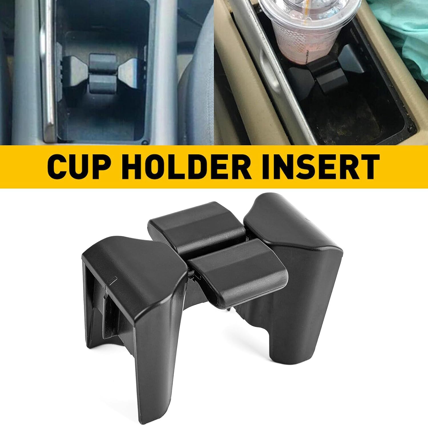 ya 6 8.24 baidi Center Console Cup Holder Divider for Toyota Highlander 2002-2007 Accessories