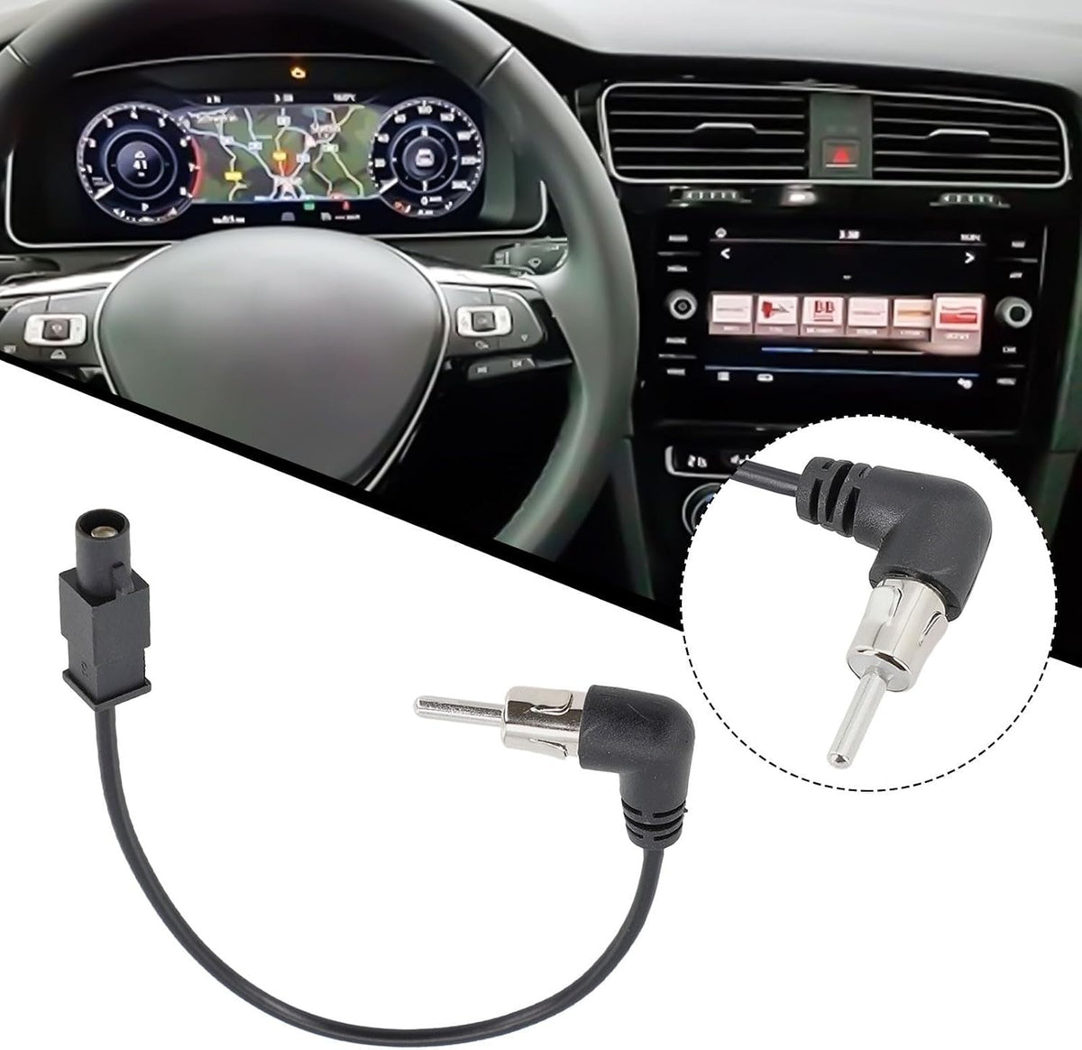 ya 9 10.24 Stereo Wiring Cable an Head Unit Stereo Wiring Cable for Audio FM AM Antenn
