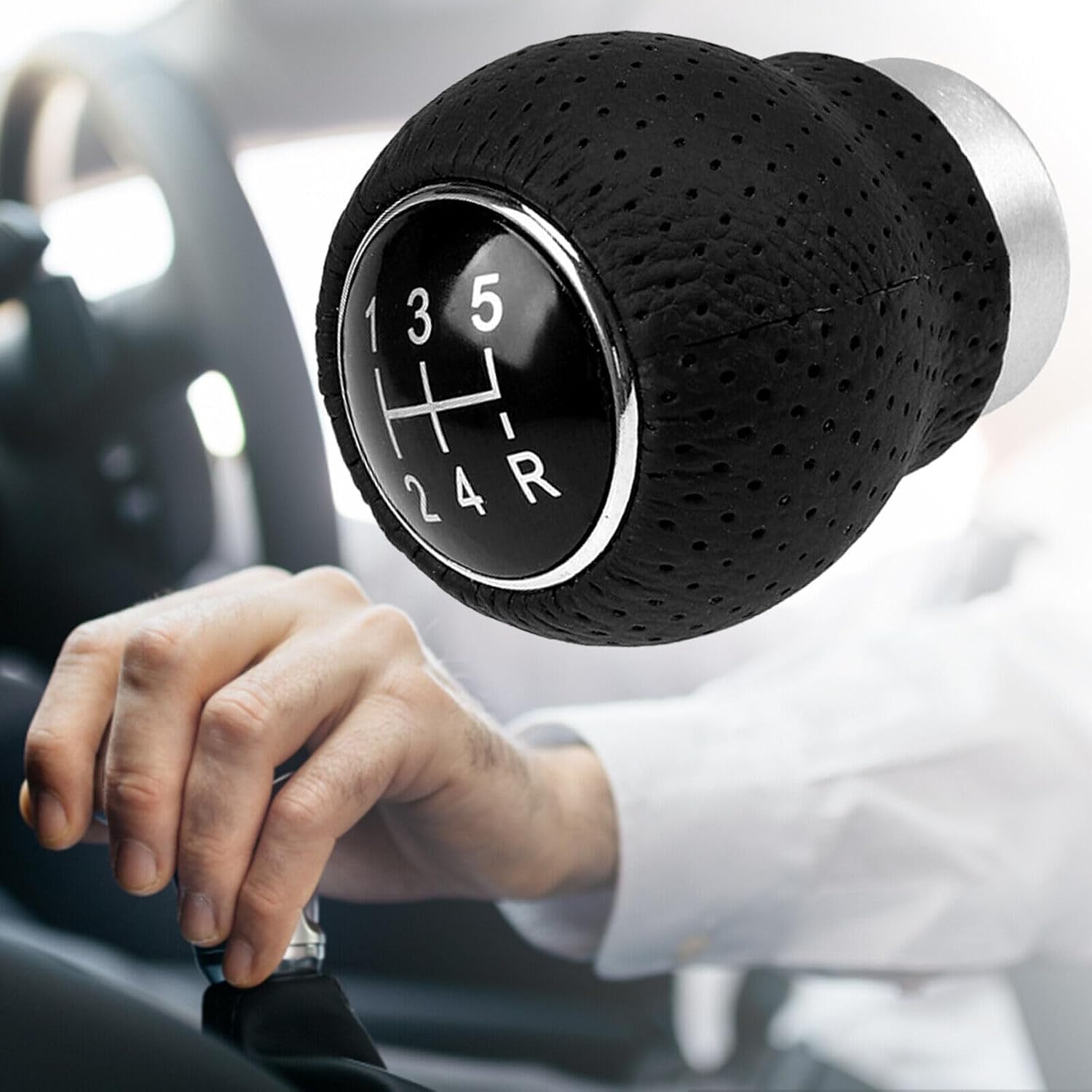 ya 4 8.24 baidi 5 Speed Black Car Shift Knob Gear Stick Shifter Leather for 1988-11 for Ford Ranger