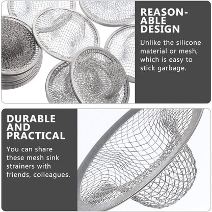 ya 14 9.20 baidi 20 Pcs Stainless Steel Filter Kitchen Drain S n Sink Food Strainer Metal-1