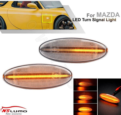 ya 4 8.10 LED Dynamic Fender Turn Signal Light for Mazda RX7 FD PREMACY CP 323 BA/J 626