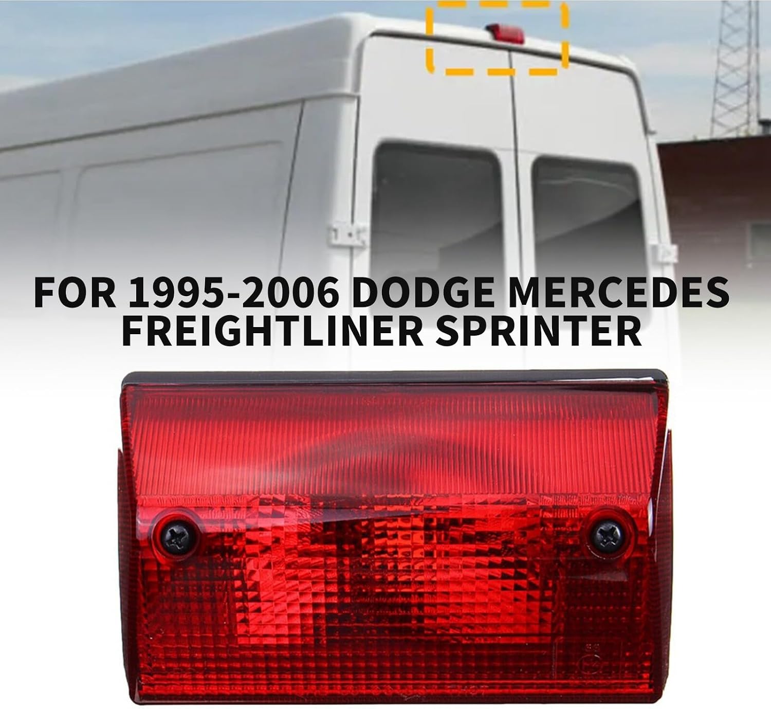 ya 4 8.24 baidi fit 1995-2006 for Dodge Mercedes for Freightliner Sprinter Rear 3RD Third Brake Lamp AT