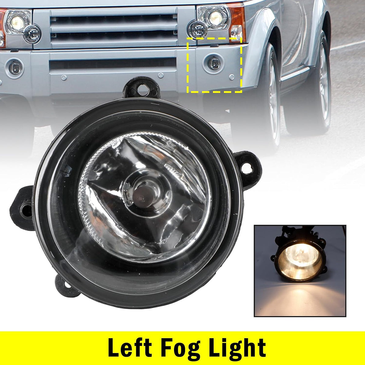 ya 10 9.16 zhengce Front Left Fog Light Lamp for Land Rover Discovery 03-04 for RANGE ROVER 06
