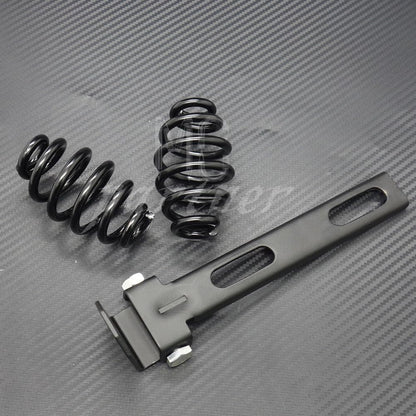ya 5 8.24 baidi Black Solo for Seat 3 Springs Bracket Mounting Kit for Harley Chopper Bobber Custom