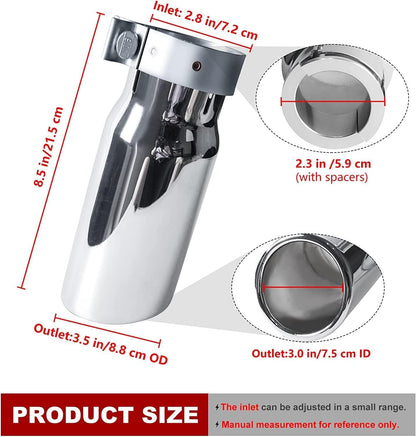 ya 6 8.24 baidi Long Chrome Tip for 2005-2022 for Toyota Tacoma PT932-35180-02