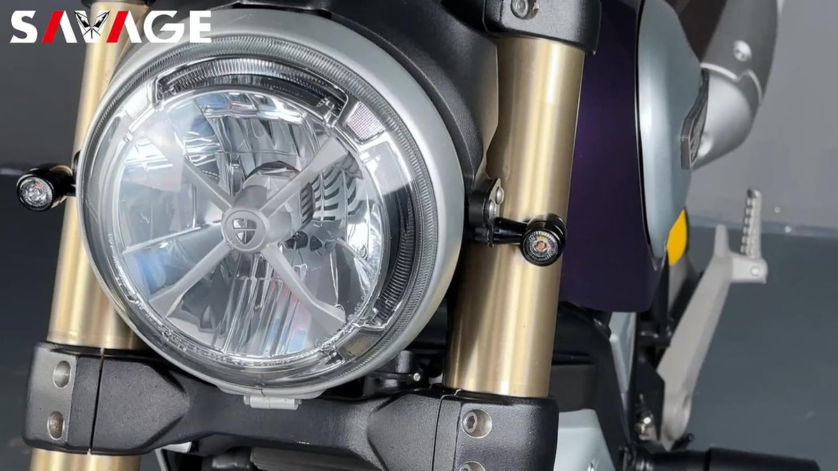 ya 13 9.15 baidi LED Front Turn Signal Indicator With Spacer Plates for Ducati Sc for Ram bler 1100