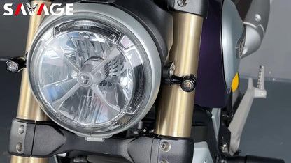 ya 13 9.15 baidi LED Front Turn Signal Indicator With Spacer Plates for Ducati Sc for Ram bler 1100
