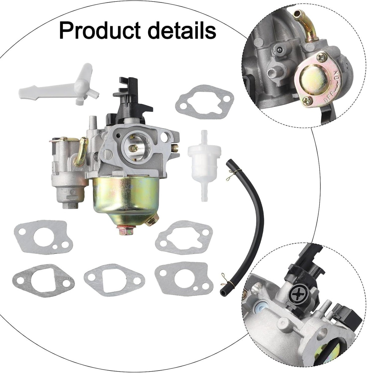 ya 26 10.21 baidi Complete Carburetor Assembly for GX160 nerators and Washers-2