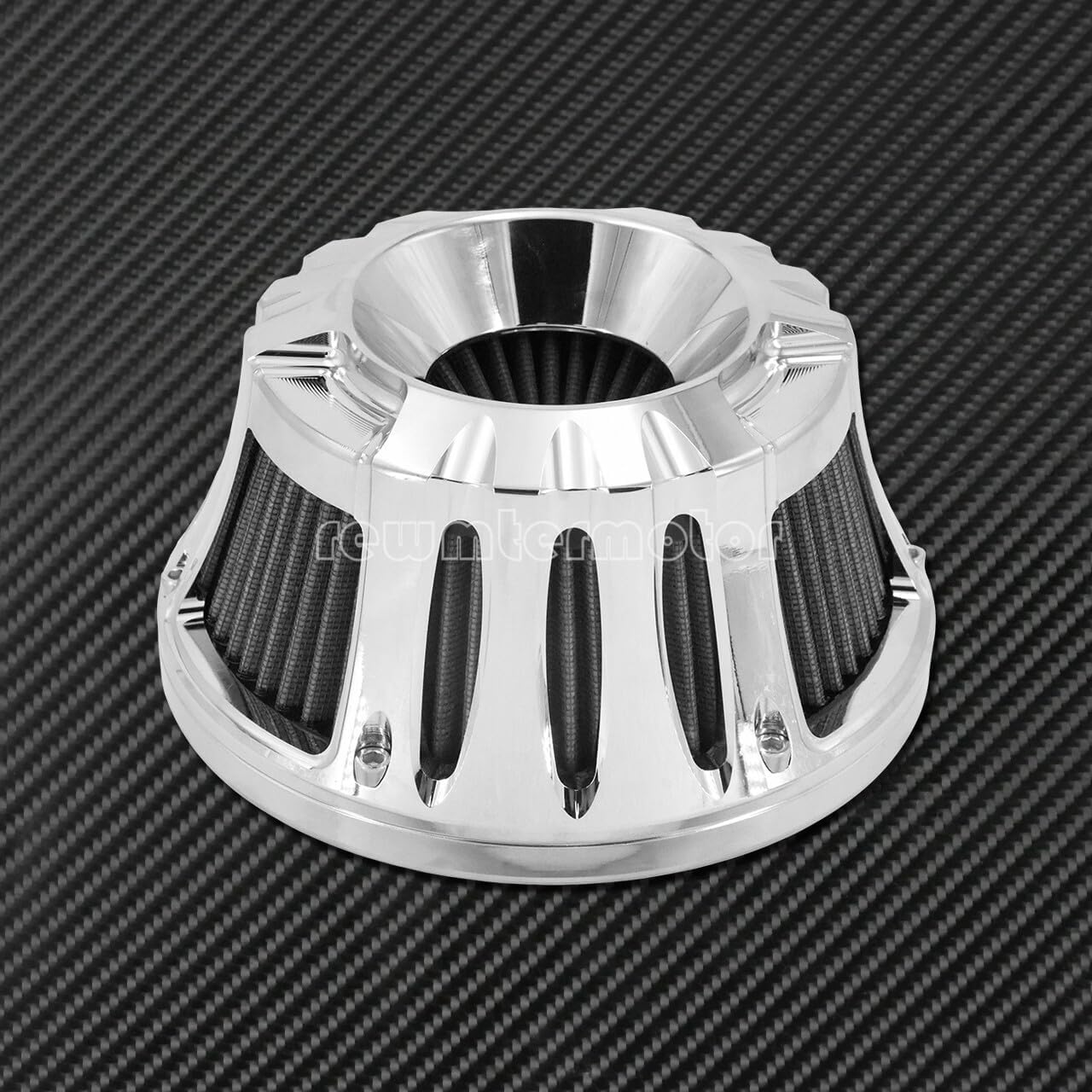 ya 5 8.10 Chrome Hollow Air Cleaner Intake Gray Filter Fit for Harley Sportster 2004-2020