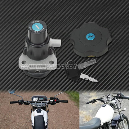 ya 6 8.24 baidi Fuel Gas Cap Ignition Switch Keys Fit for Yamaha XT600 TW200 DT200 DT200R XT225