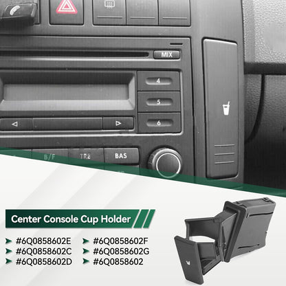 ya 6 8.24 baidi Car Center Console Drinks Cup Holder Dashboard 6Q0858602E for VW Polo 9N 2002-10