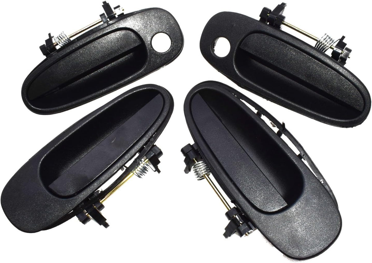 ya 10 9.16 baidi Suitable for Toyota for Corolla 93-97 Exterior Door Handle Front and Rear Left Black 4 Pieces