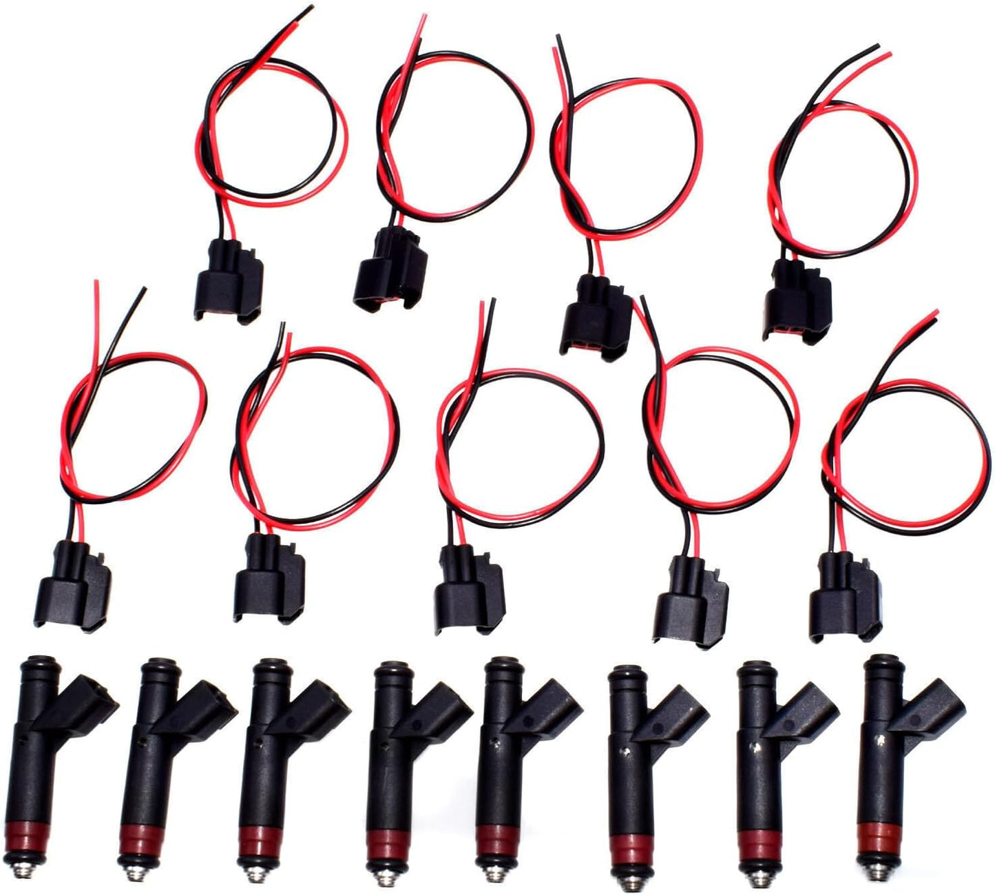 ya 2 8.15 for Jeep for Grand Cherokee 8x Fuel injector & 9x Pigtail Wire Connector 53032145AA