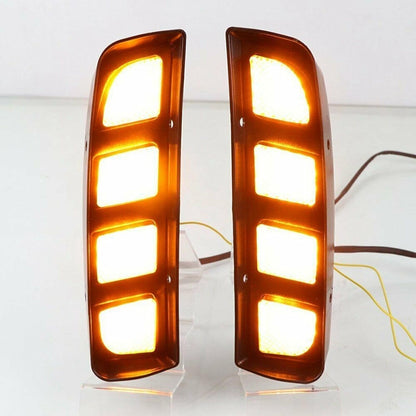 ya 4 8.8 for Honda Civic Type R 2017-2019 LED Daytime Running DRL Signal Lights Fog Lamps