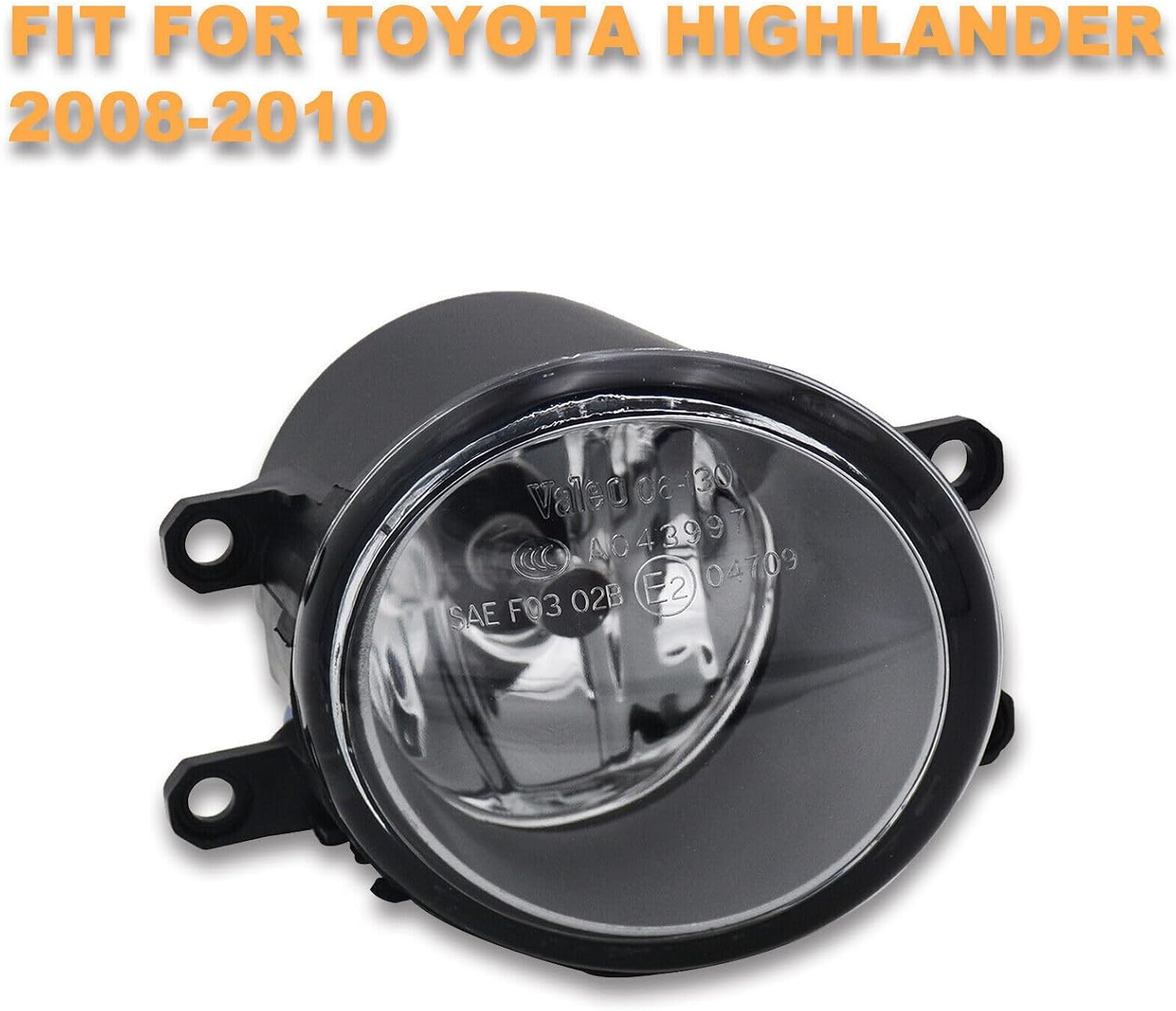 ya 7 8.24 baidi Front Bumper Fog Light Lamp Clear Lens Right Fit for Toyota HIGHLANDER 2008-2010