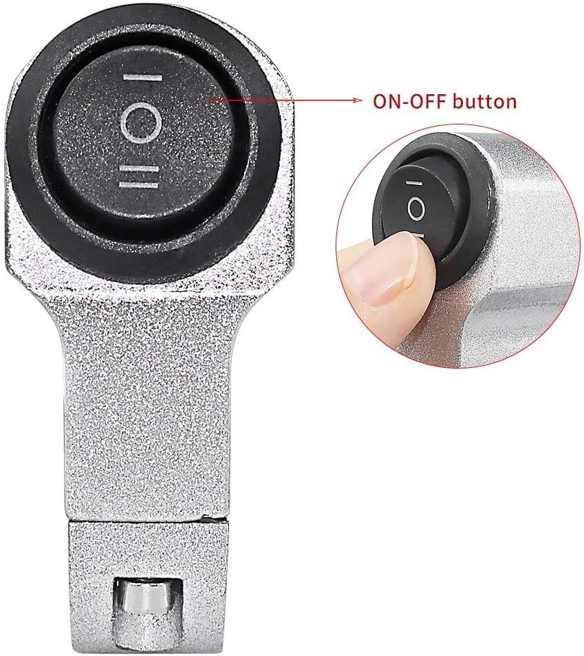ya 4 8.14 Handlebar Light Switch On/Off/One Button CNC Alu for Mini um Fog Light Switch ATV 12V