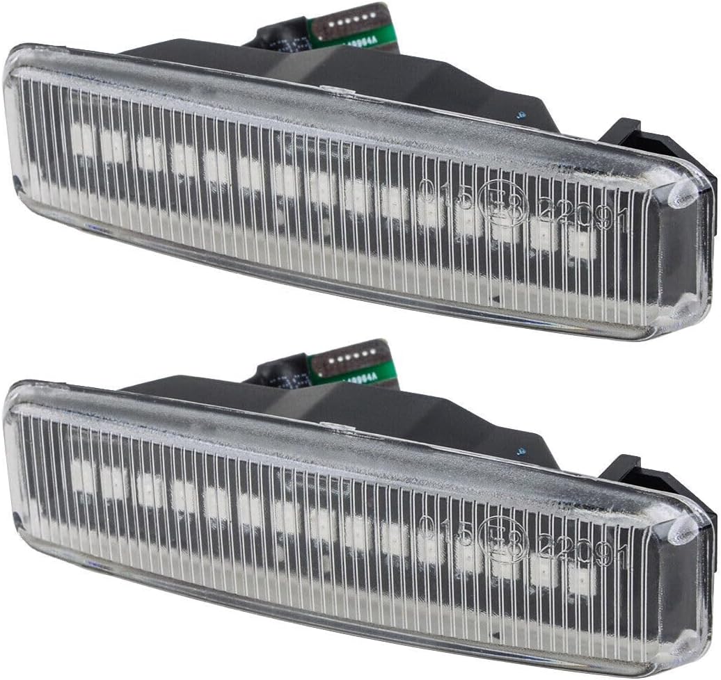 ya 4 8.14 Clear lens LED dynamic side signal marker indicator light fits for BMW 5 E39 ww @