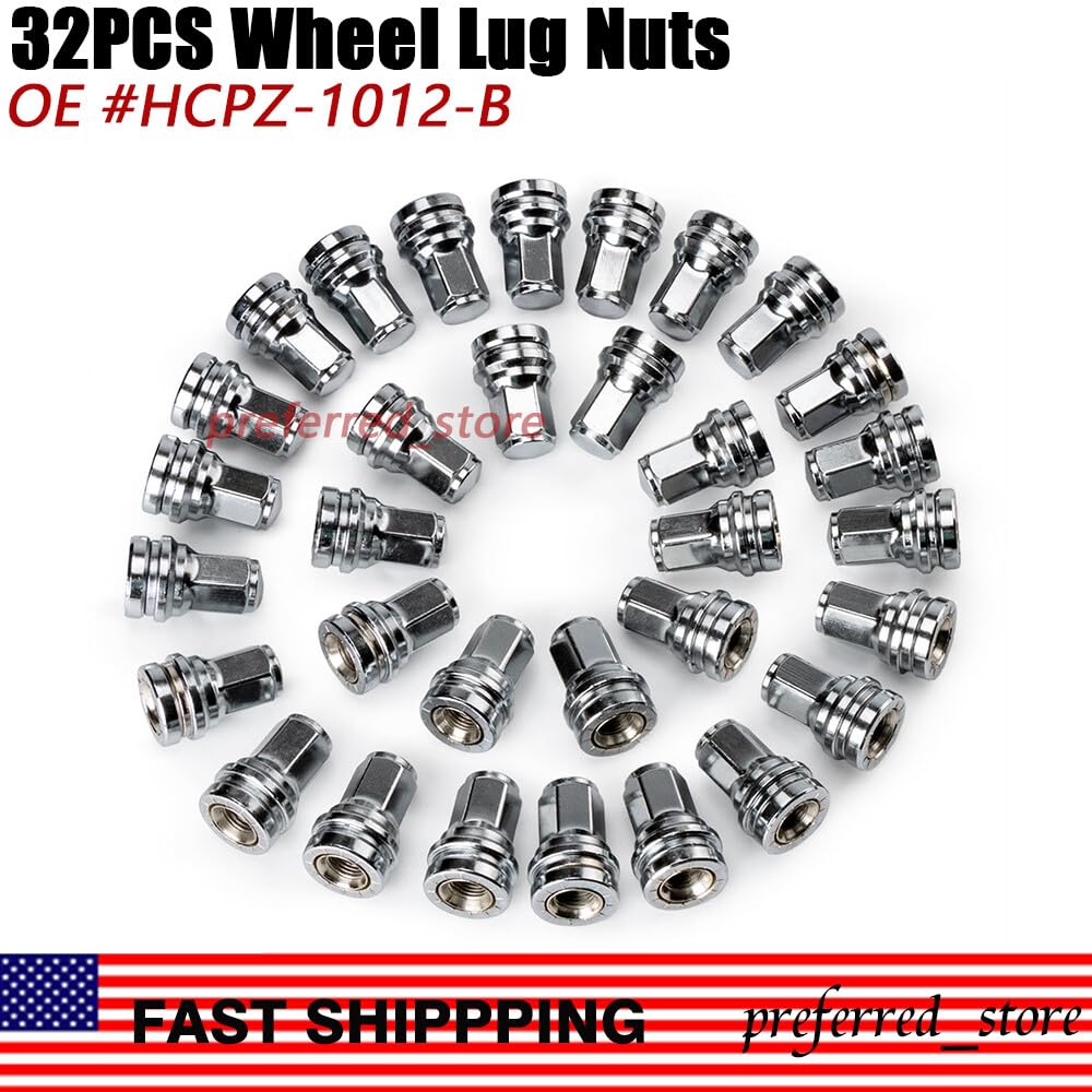 ya 10 9.16 baidi 32x Lug Nuts 2017-22 for Ford F250 F350 F450 Super Duty HCPZ-1012-B HCPZ-1012-A