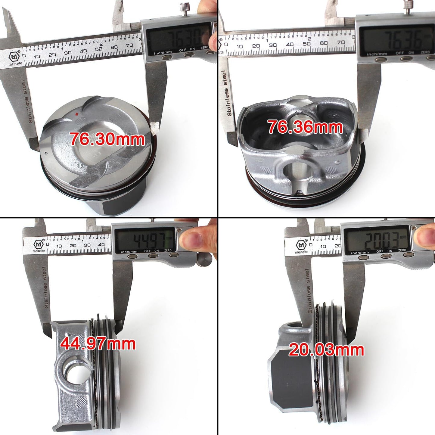 ya 4 8.14 4 *Piston & Rings kit Assembly for Hyundai 2012-2016 for Kia Accent Rio 1.6L DOHC
