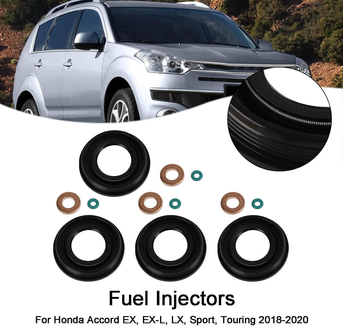ya 14 9.20 zhengce 4PCS Injector Seals for Transit MK3 MK6 MK7 2.0 2.2 2.4 TDCI TDDI U1-1