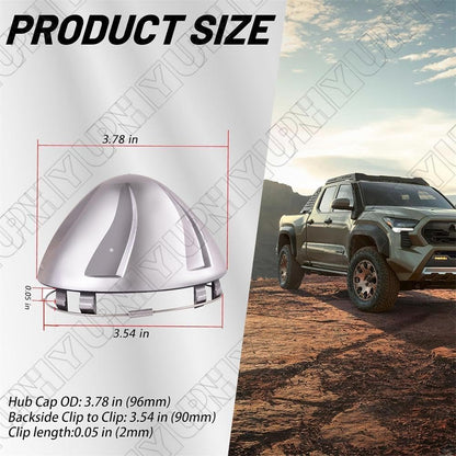 ya 4 8.24 baidi 4X for Wheel Center Cap Universal Rim Chrome Hub Cap 60mm No Logo Silver Base