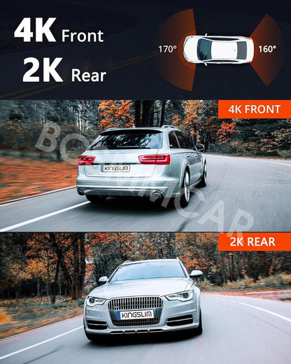 ya 6 8.24 baidi 3 Dual Lens Car Dash Cam DVR Recorder Front Rear Camera Night Vision G-Sensor