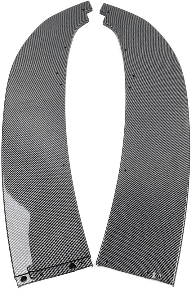 ya 2 8.15 Front Bumper Spoiler Lip for BMW 3 Series E90 E91 M Sport LCL Carbon Fiber Black